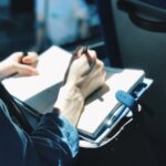 people, business, office, work, pen, notebook writing, journal, blue business, blue office, blue laptop, blue work, blue writing